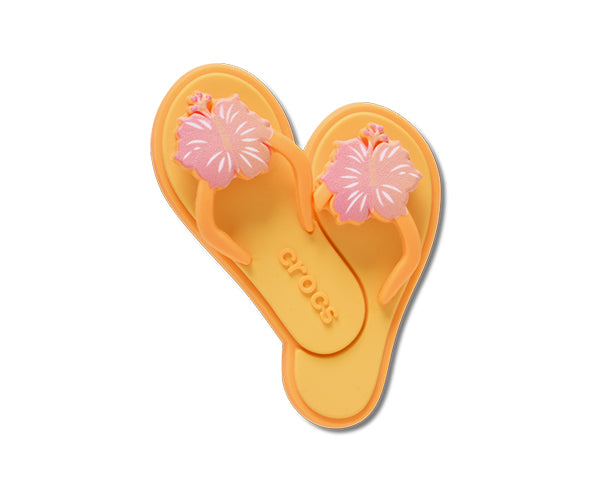 JIBBITZ™ CHARM Hibiscus Flip Flops