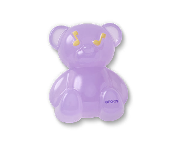 JIBBITZ™ CHARM Purple Festival Bear