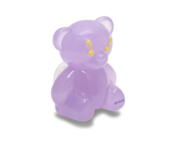 JIBBITZ™ CHARM Purple Festival Bear