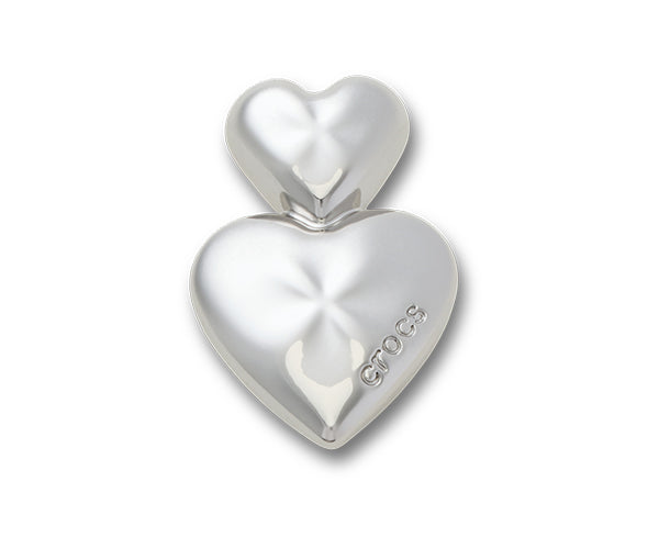 JIBBITZ™ CHARM Silver Double Heart