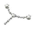 JIBBITZ™ CHARM Silver Star and Heart Chain