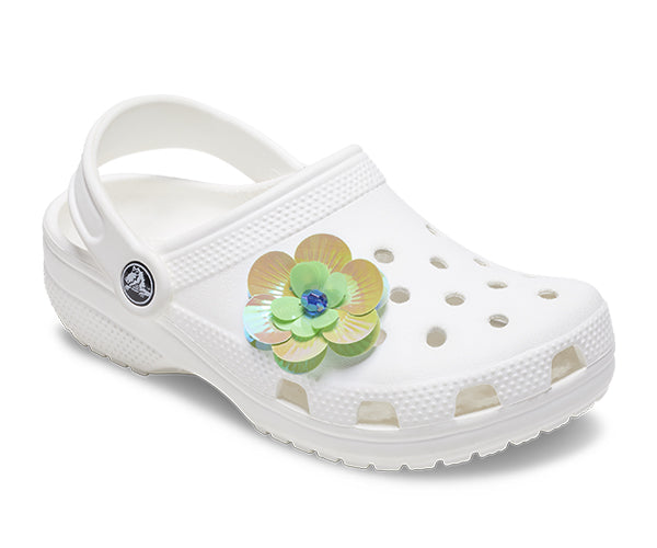 JIBBITZ™ CHARM Sequin Green Flower