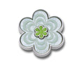 JIBBITZ™ CHARM Marbled Green Flower