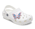 JIBBITZ™ CHARM Faux Leather Pink Butterfly