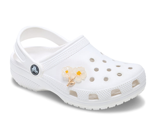 JIBBITZ™ CHARM White Floral Blossom