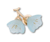 JIBBITZ™ CHARM Blue and Gold Flower Blossom