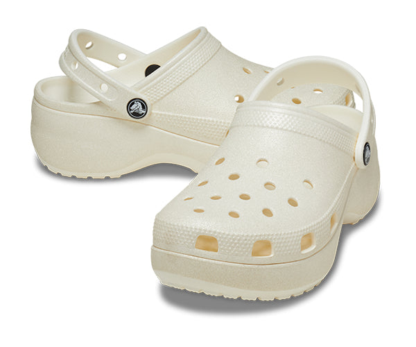 Women's Crocs Platform Glitter Clog