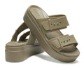 WOMEN'S CROCS BROOKLYN BUCKLE LOW WEDGE