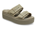 WOMEN'S CROCS BROOKLYN BUCKLE LOW WEDGE