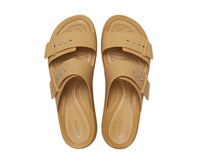 WOMENS CROCS BROOKLYN BUCKLE LOW WEDGE