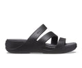 WOMEN'S CROCS BOCA STRAPPY WEDGE W BLK