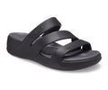 WOMEN'S CROCS BOCA STRAPPY WEDGE W BLK