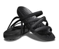 WOMEN'S CROCS SPLASH STRAPPY SANDAL BLACK