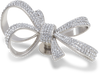 Jibbitz™ Charm Silver Gem Bow Charm