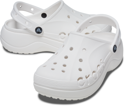 Women's Crocs Baya Platform Clogs - White